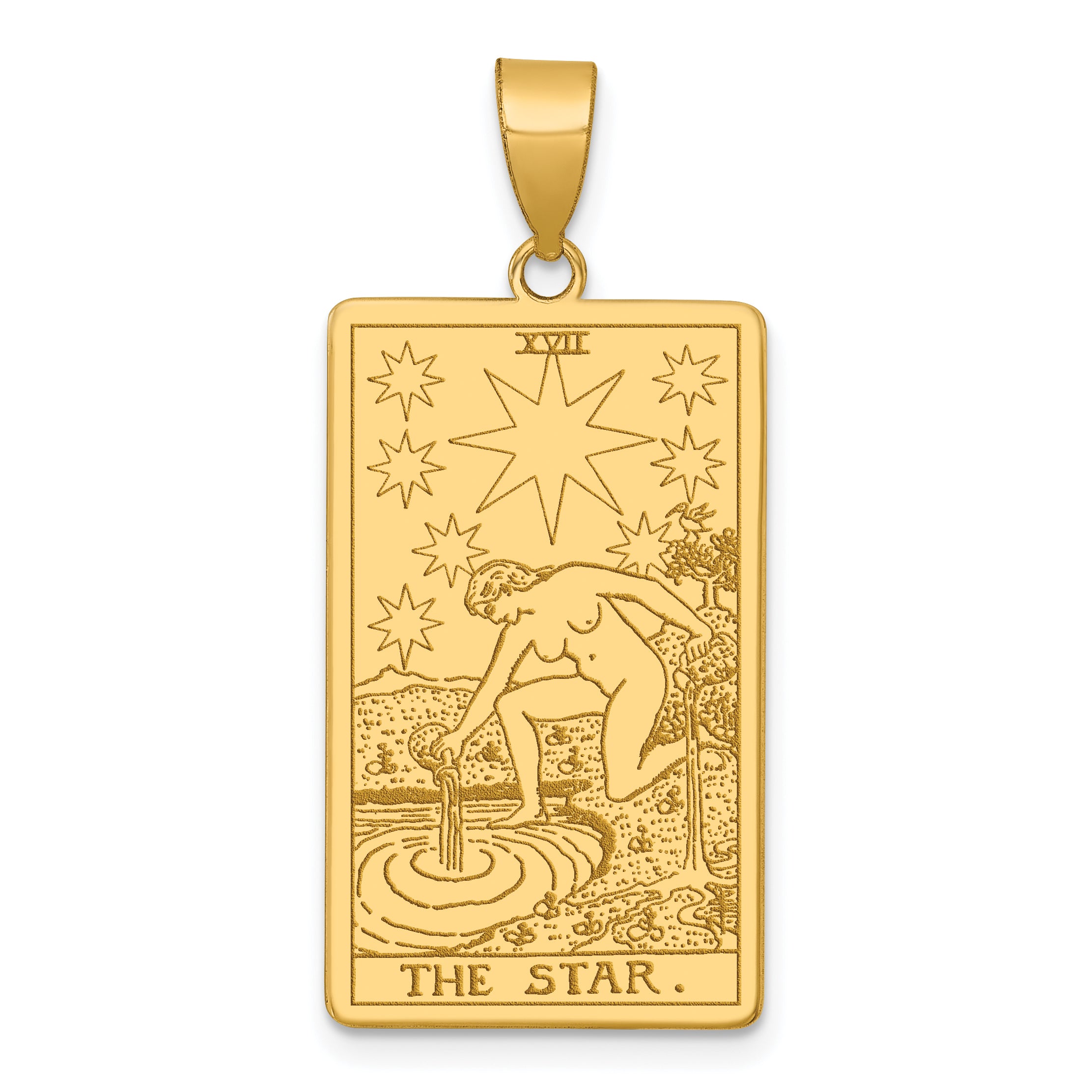 14ky The Star Tarot Card Pendant