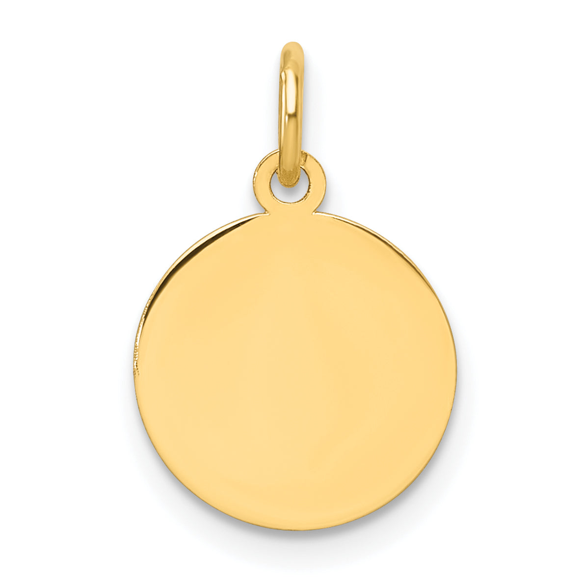 14K Round Disc Charm