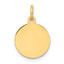 14K Round Disc Charm