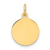 14K Round Disc Charm