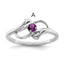 Sterling Silver Rhodium-plated Family Jewelry Mounting (No Stone Included)