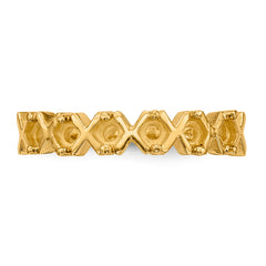 14k Polished 6-Stone Mothers Ring Mounting (No Stone Included)