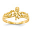 14k Polished 5-Stone Mothers Ring with Angel on Band Mounting (No Stone Included)