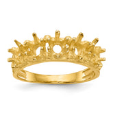 14k 5 Stone Family Ring Mounting (No Stone Included)