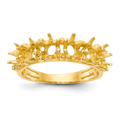 14k 6 Stone Family Ring Mounting (No Stone Included)