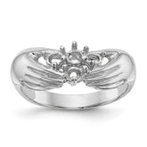 14k White Gold 4 Stone Family Ring Mounting (No Stone Included)