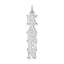 10k White Gold Name Plate Charm