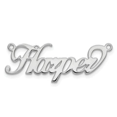 10k White Gold Name Plate
