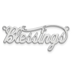 10k White Gold Name Plate