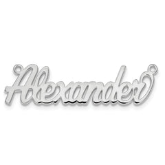 Sterling Silver/Rhodium-plated Name Plate