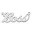 14k White Gold Name Plate