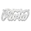 Diamond-Cut Heart Name Plate Pendant in 14K White Gold - Sophia Jewelers