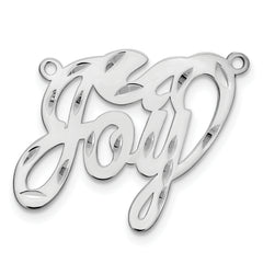 Sterling Silver/Rhodium-plated Diamond-cut name Plate