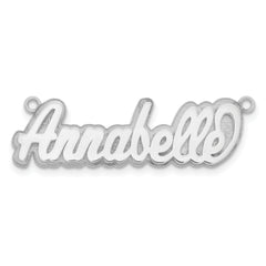 14k White Gold Polished 3D Name Plate