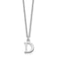 10KW Cutout Letter D Initial Necklace