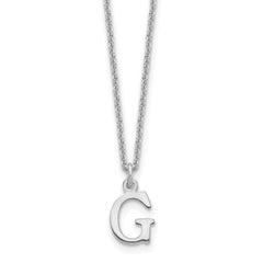 10KW Cutout Letter G Initial Necklace