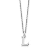 10KW Cutout Letter L Initial Necklace
