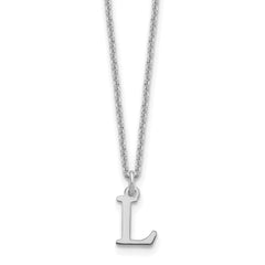 10KW Cutout Letter L Initial Necklace