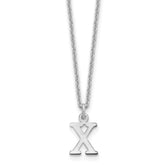 10KW Cutout Letter X Initial Necklace