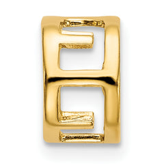 14k 5mm Round Stone Bezel Pendant Mounting (No Stone Included)