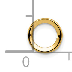 14k 5mm Round Stone Bezel Pendant Mounting (No Stone Included)