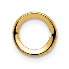 14k 5mm Round Stone Bezel Pendant Mounting (No Stone Included)