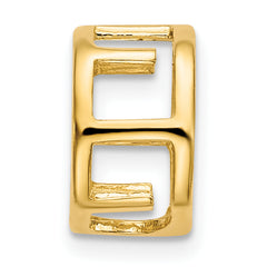 14k 6mm Round Stone Bezel Pendant Mounting (No Stone Included)