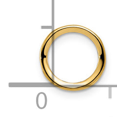 14k 6mm Round Stone Bezel Pendant Mounting (No Stone Included)