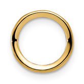 14k 6mm Round Stone Bezel Pendant Mounting (No Stone Included)