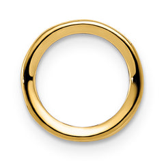 14k 6mm Round Stone Bezel Pendant Mounting (No Stone Included)