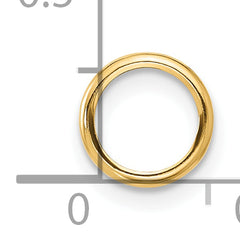 14k 7mm Round Stone Bezel Pendant Mounting (No Stone Included)