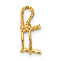 14k 10x7mm Pear Stone Pendant Mounting (No Stone Included)