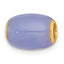 14K Polished Lavender Jade Oval Barrel Bead Chain Slide Pendant