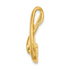 14k 4mm Round Stone Chain Slide Mounting (No Stone Included)