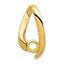 14k 4mm Round Stone Chain Slide Mounting (No Stone Included)