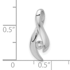 14k White Gold 3mm Round Stone Mounting (No Stone Included)