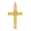 Fancy Cross Pendant in 14K Yellow Gold, 43mm - Sophia Jewelers
