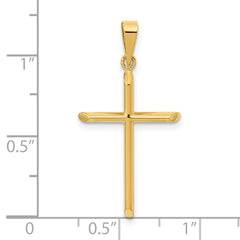 14K Polished Cross Pendant