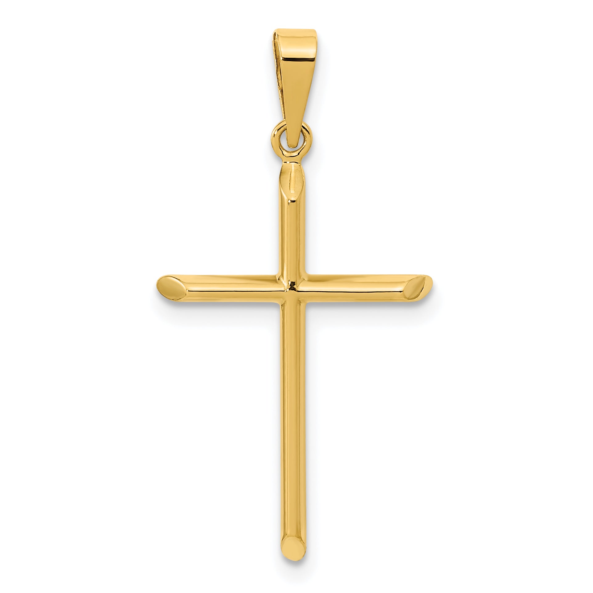 14K Polished Cross Pendant
