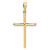 14K Polished Cross Pendant
