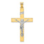 INRI Crucifix Pendant in 14K Two-Tone Gold, 26x43mm - Sophia Jewelers