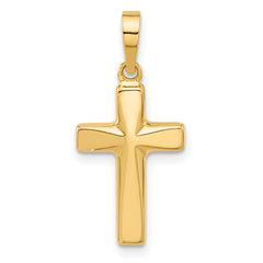 14K Polished Cross Pendant