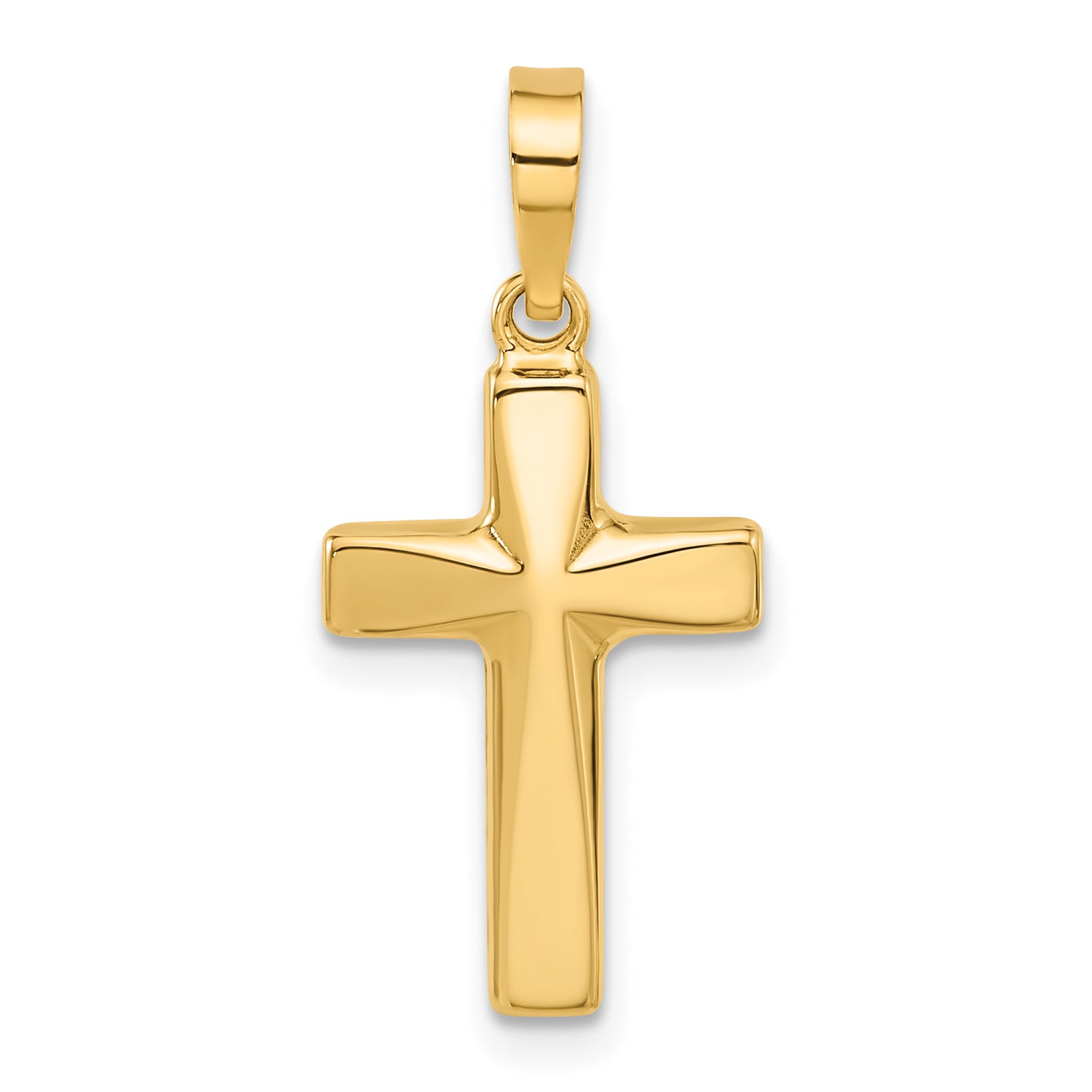 14K Polished Cross Pendant