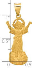 14k Hollow Divine Child Jesus Figure Charm