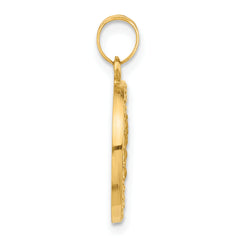 14K Hollow Our Lady of Mt Carmel Medal