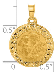 14K Hollow St. Joseph Medal