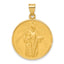 St. Jude Thaddeus Medal Pendant in 14K Yellow Gold, 33mm - Sophia Jewelers