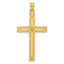 Cross Pendant in 14K Yellow Gold, 22x37mm - Sophia Jewelers