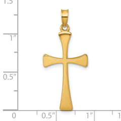 14k Polished Religious Cross Pendant