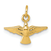 14k Polished Flying Dove Pendant